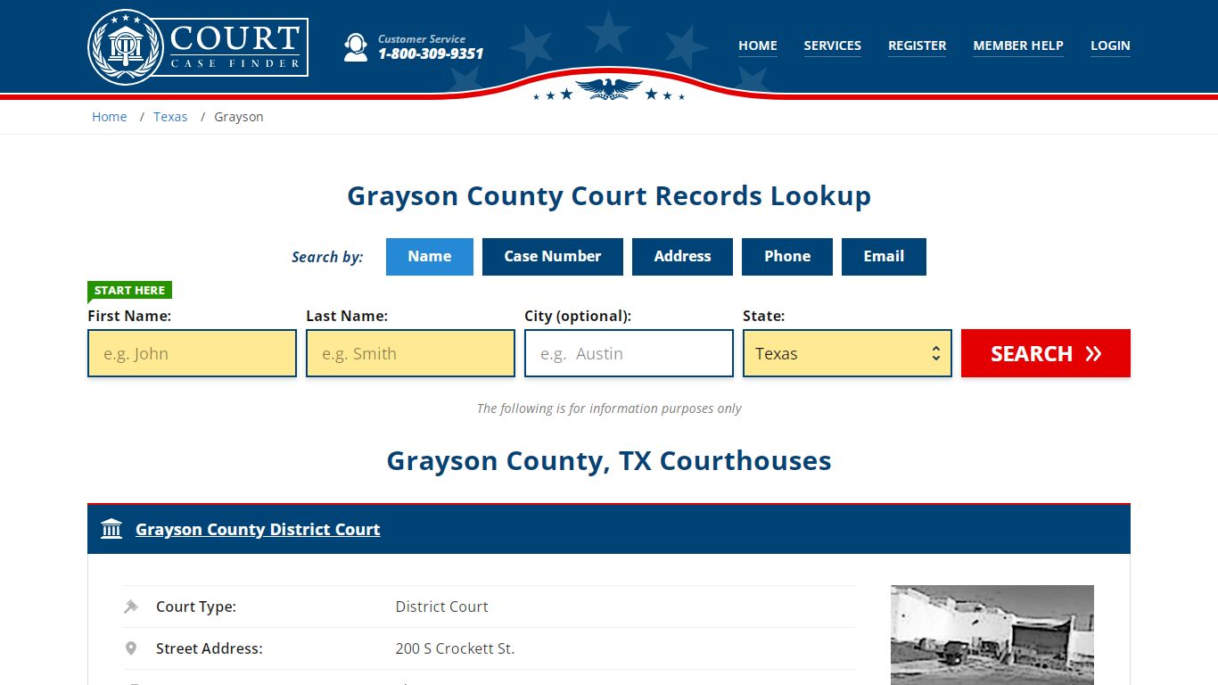 Grayson County Court Records | TX Case Lookup