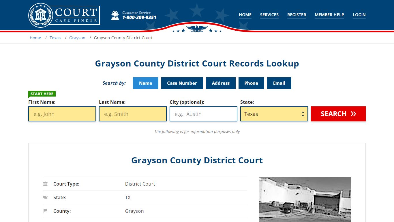 Grayson County District Court Records Lookup - CourtCaseFinder.com